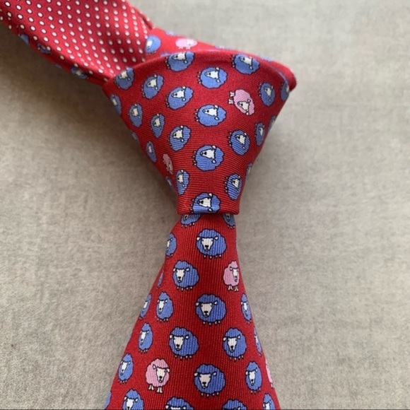 Thomas Pink “Sheep” Recent Silk Tie - Picture 3 of 6